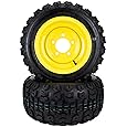 (2) Industrial Tire Assemblies 18x8.50-10 Fits John Deere 1023E 1026R 1025R LVA20123