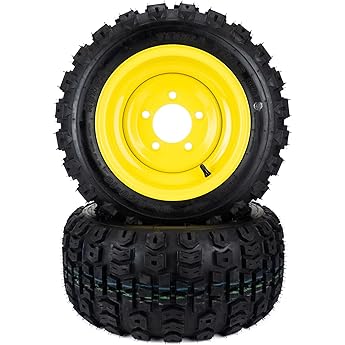 (2) Industrial Tire Assemblies 18x8.50-10 Fits John Deere 1023E 1026R 1025R LVA20123