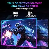 KTC Écran PC Gamer MiniLED 27 Pouces M27P6, 4K 160Hz / 1080P 320Hz Commutation Transparente, 1152 Zones de Gradation Locale, HDR1400, 1ms GtG, Adaptive Sync, 145% sRGB, KVM, Blanc - 6