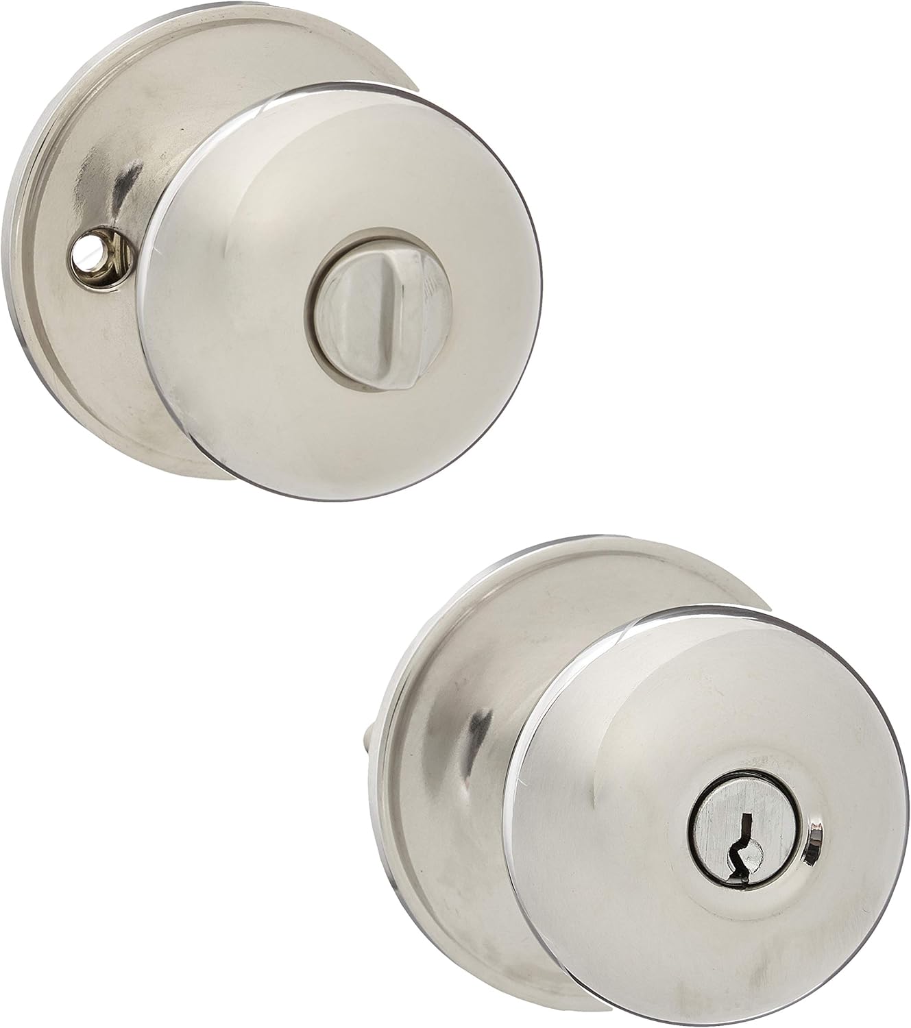 J Series Stratus Keyed Door Knob Finish: Bright Chrome