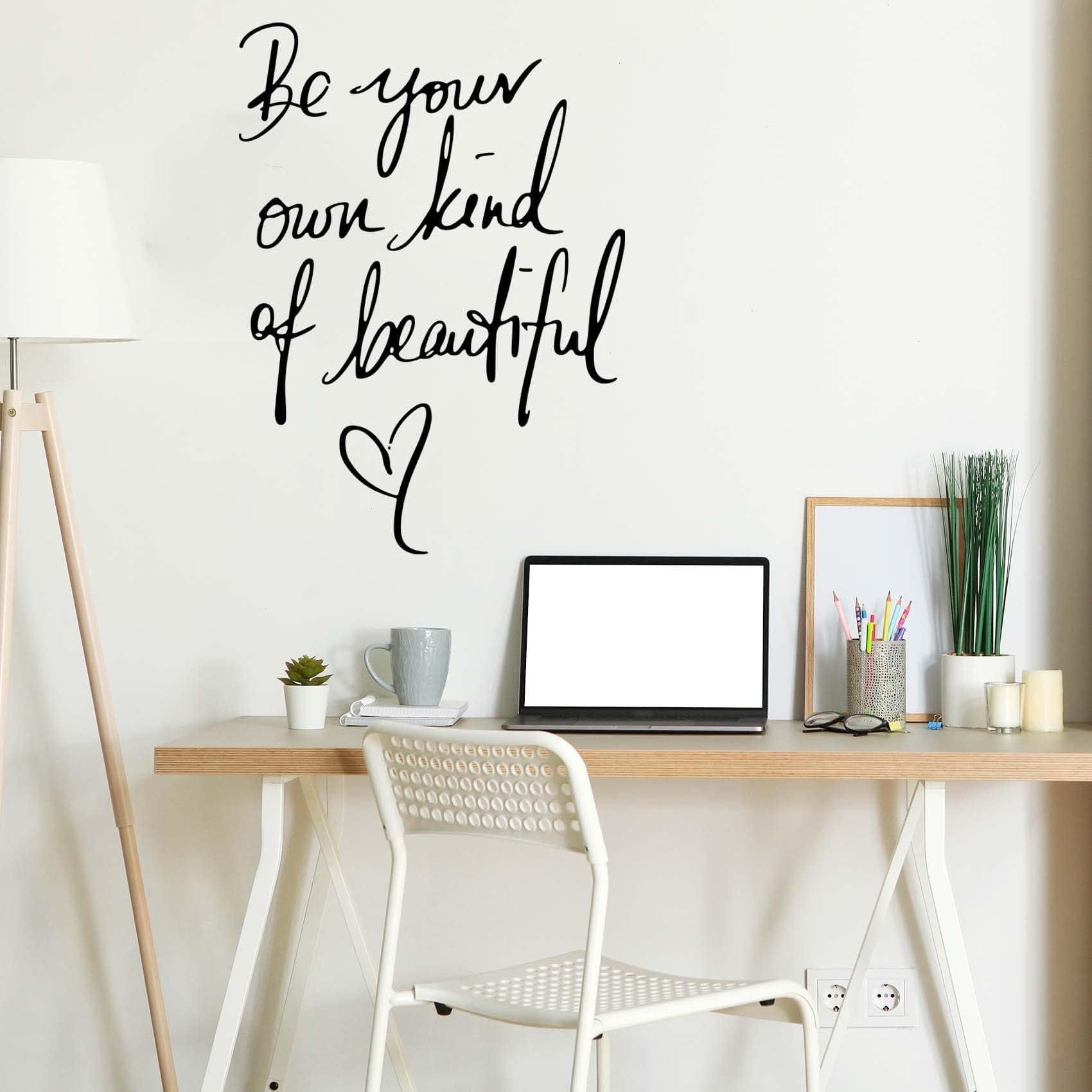 Be Your Own Kind of Beautiful Quotes Wall Sticker Vinyl Wall Decals, Inspirational Wall Art Home Decor Wallpaper - Image 4