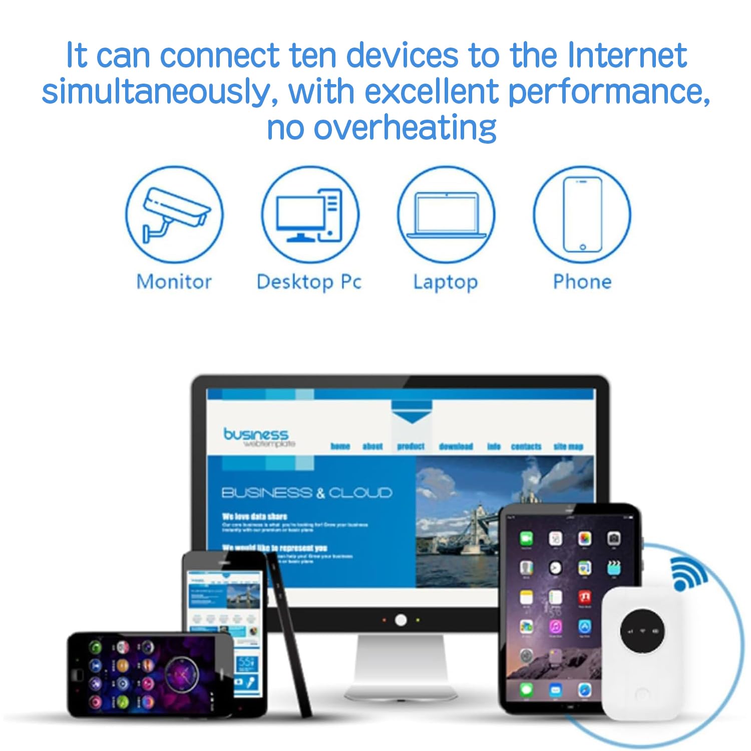 Ultra Link Pocket WiFi, Satellite Internet in Your Pocket, Router Unlimited Satellite Internet Portable 𝖲atellite 𝖨nternet WiFi for International Travel (1 Pcs) — view 5