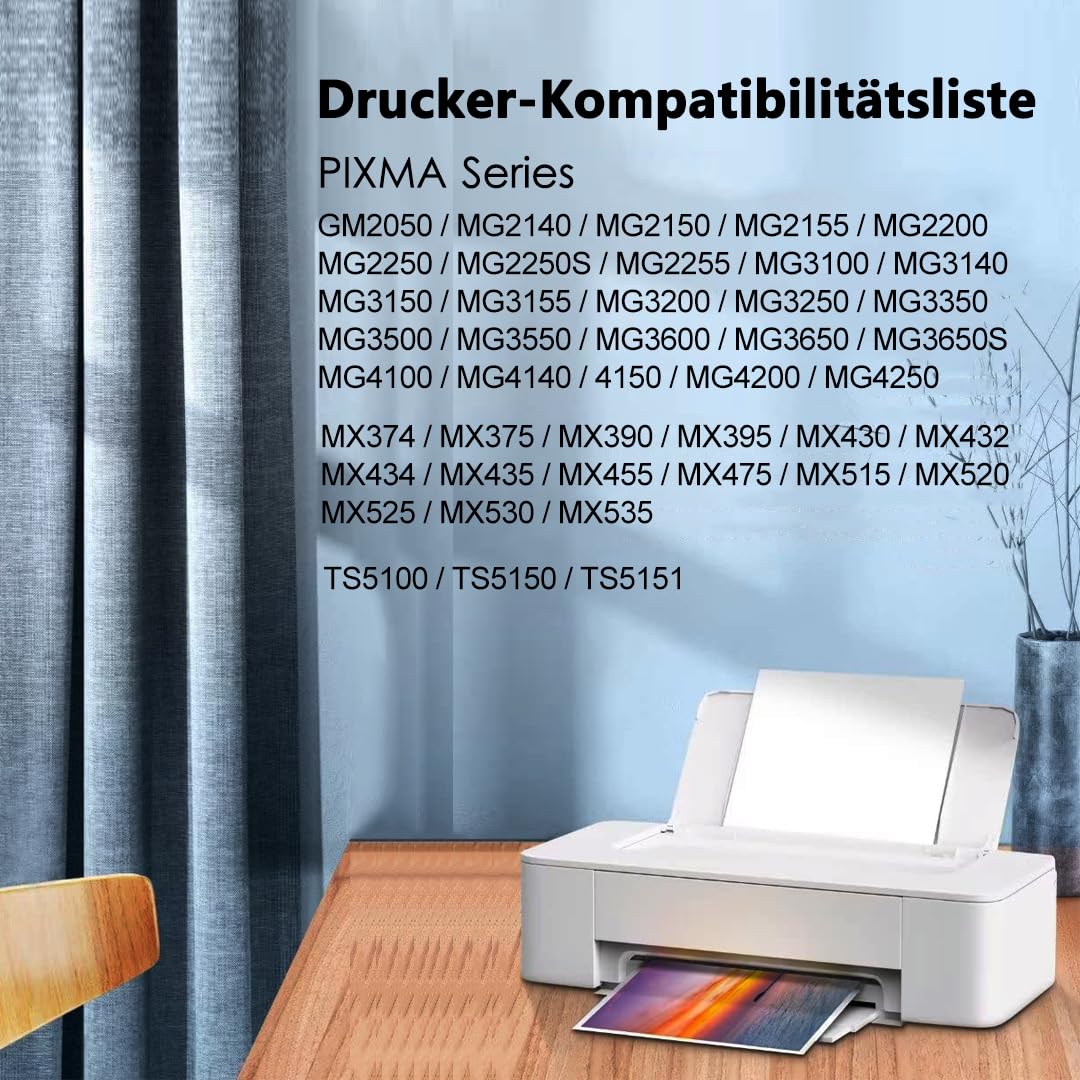 540XL 541XL Druckerpatronen für Canon 540 541 XL Multipack Patronen PG 540 PG-540 CL 541 für Pixma TS5150 TS5151 TS5100 MG3650S MG3650 MG3550 MX525 MG3150 MG3250 (2 Pack)