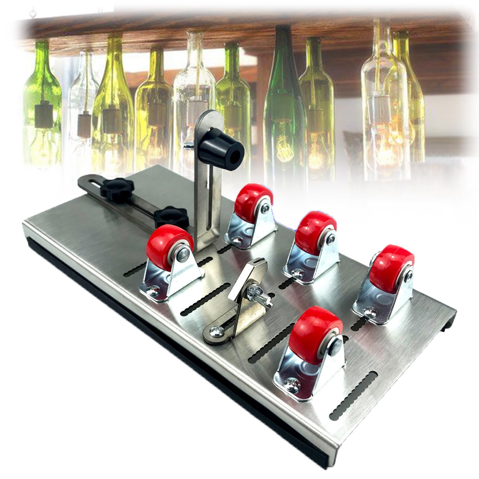 XCSCUK Professional Glass Bottle Cutter, Glass Bottle Cutter Cutting Tool,DIY Machine Kit,for Cutting Wine, Whiskey, Beer, Champagne, Mason Jars
