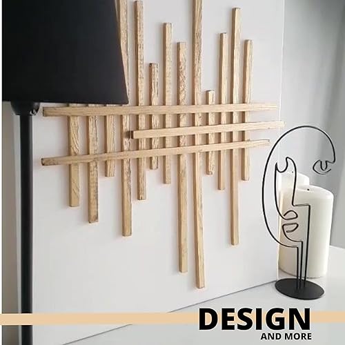 Miniatura 8 de 20 varillas cuadradas de tilo  Varillas de madera sin terminar de 14 x 12 pulgadas, varillas de madera para manualidades, varillas de madera de