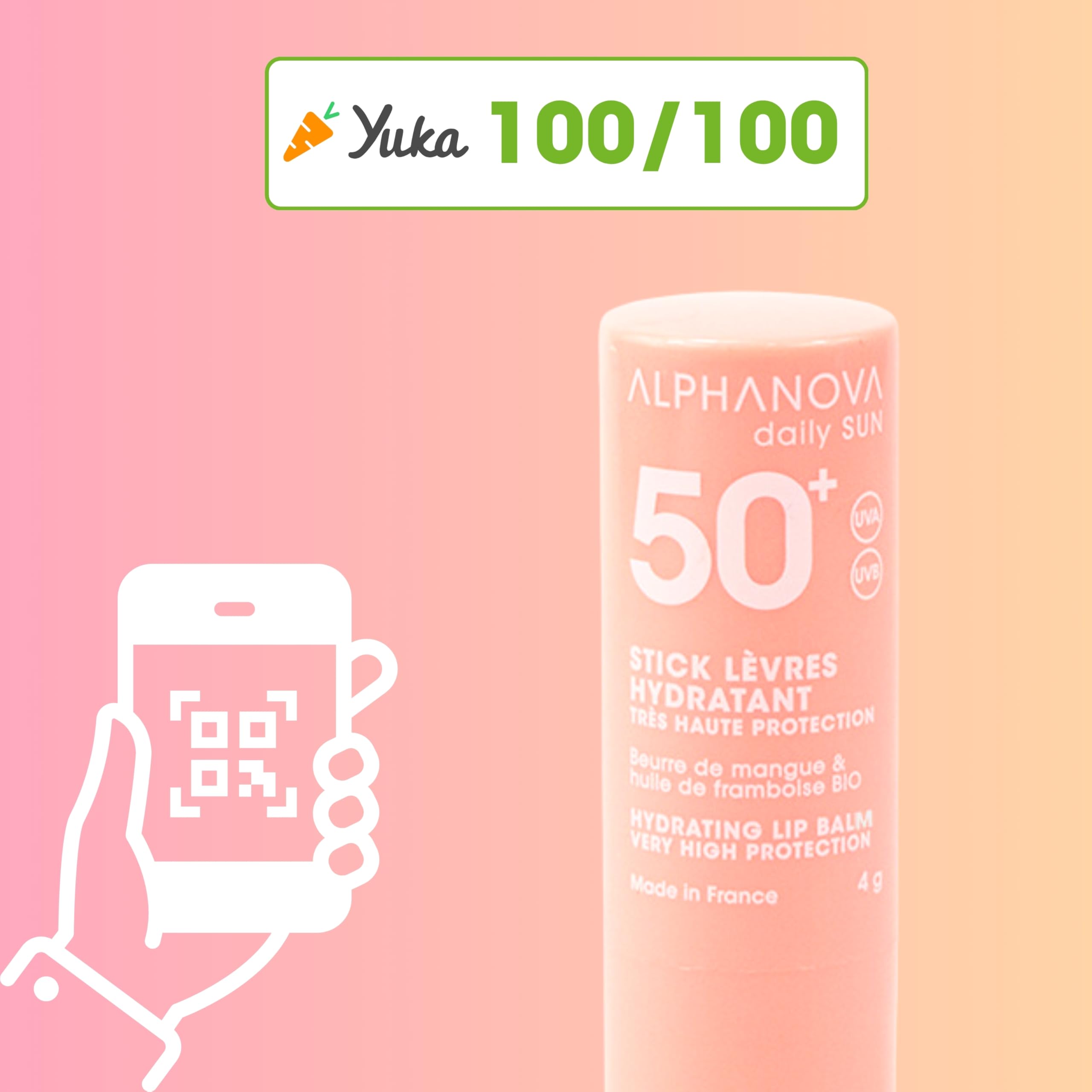 ALPHANOVA SANTE Stick labbra solare idratante protettivo SPF50+ - 4g