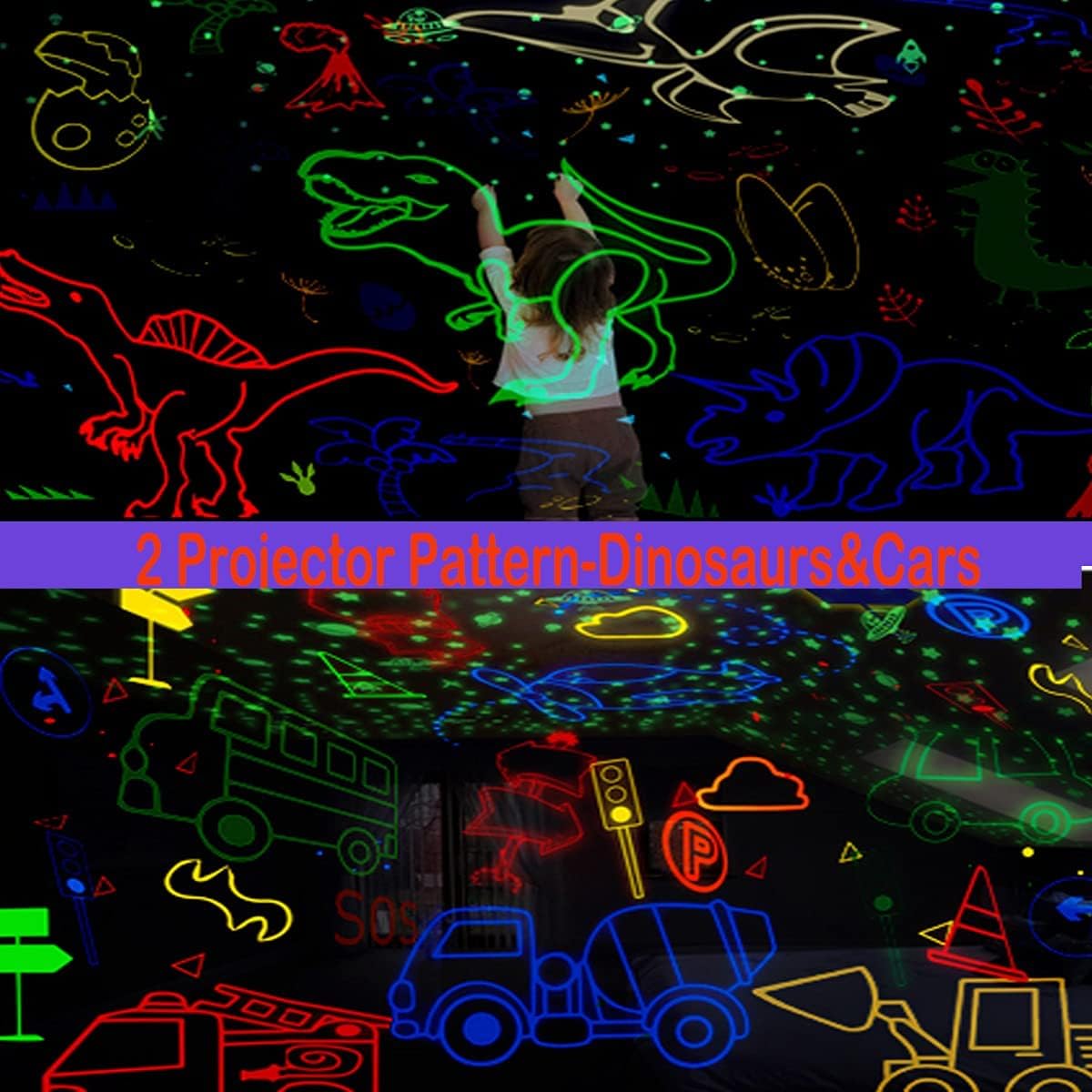 MINGKIDS Gifts for 3 4 5 6 7 8 Year Old Girls Boys,Night Light Projector