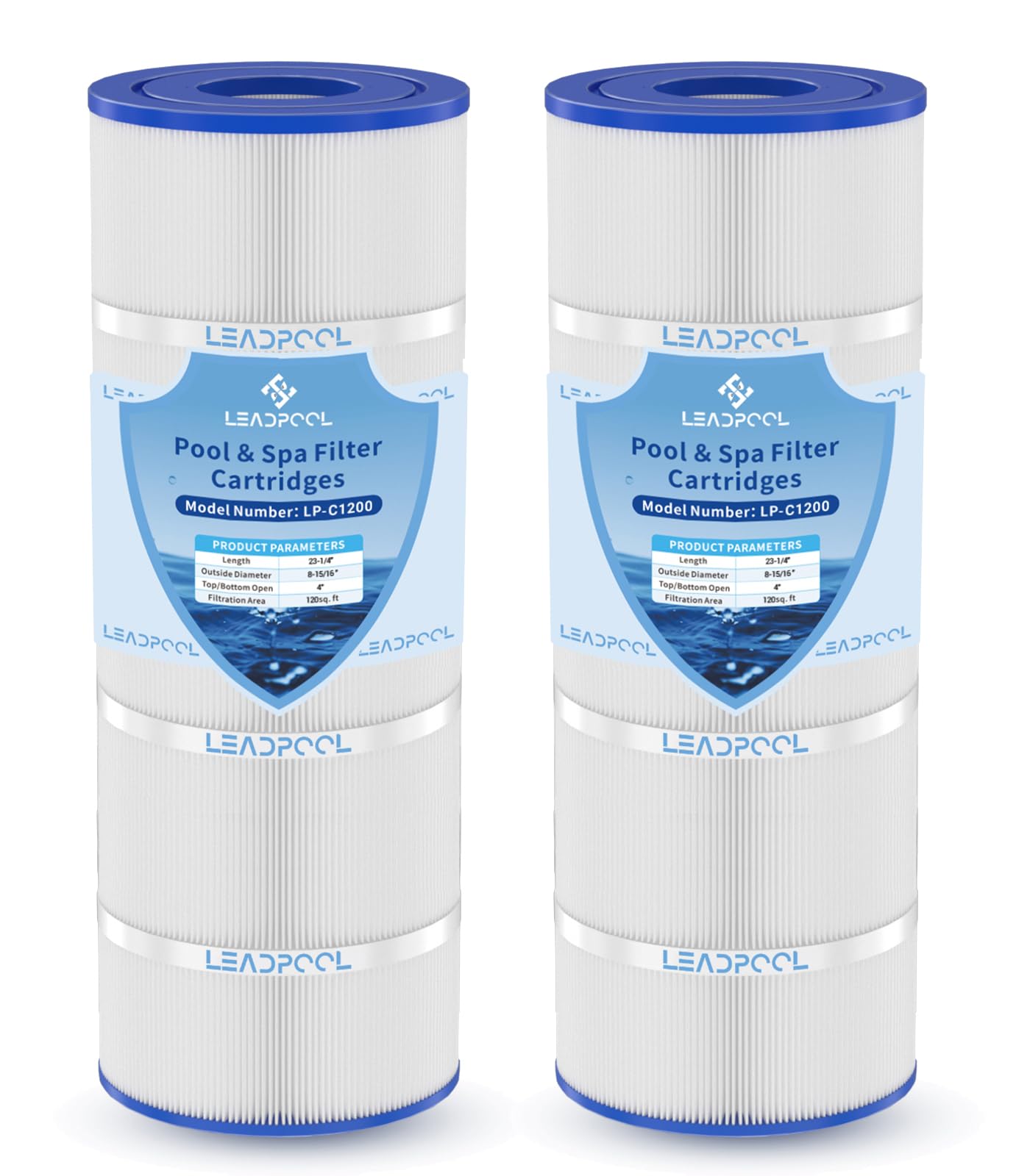 C1200 Pool Filter Cartridges Replacement for Hayward C1200,PA120,CX1200RE,C-8412,FC-1293,2x120 Sq.ft (2Pcs)