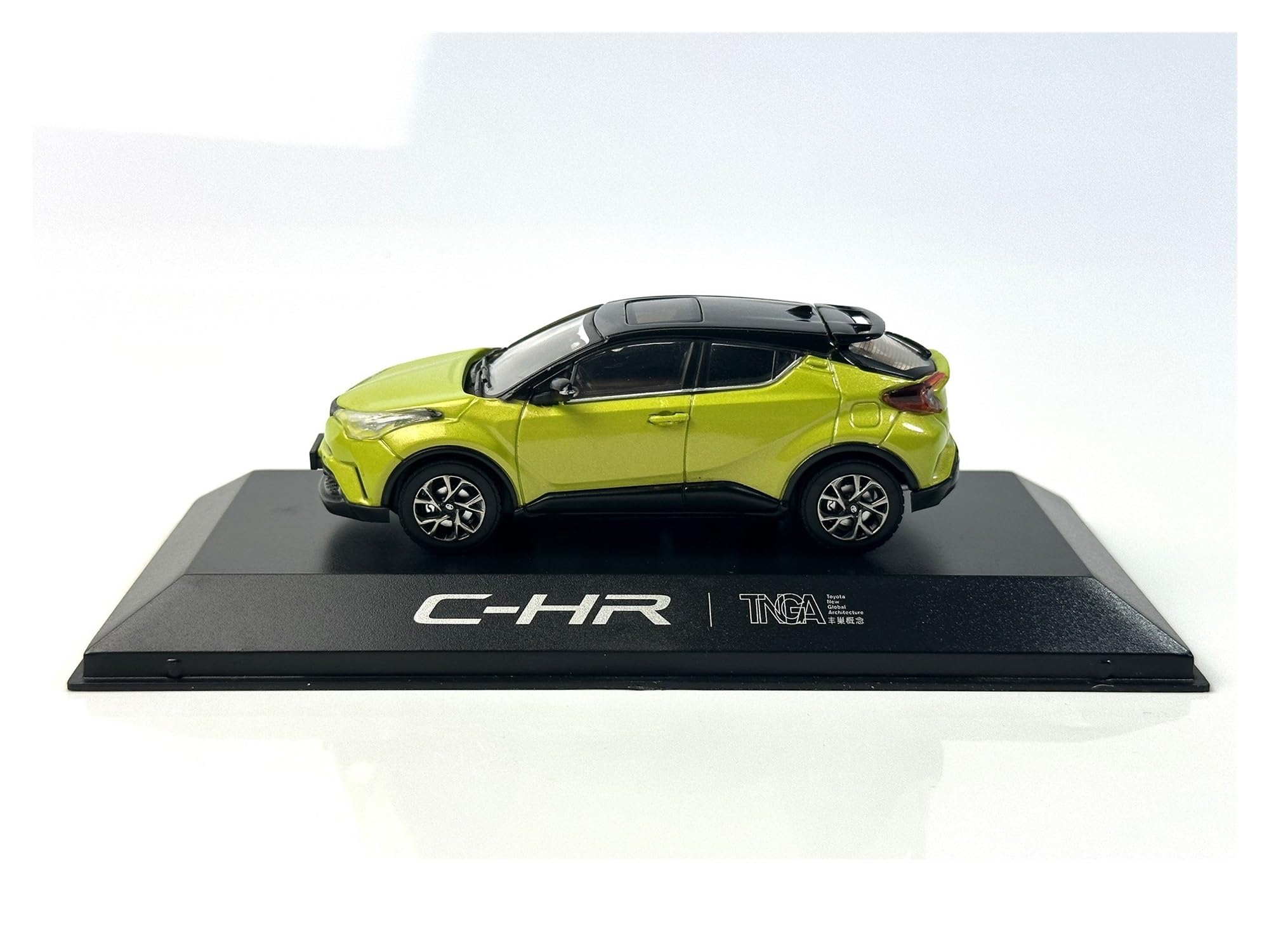 1 43 Per GAC Toyota C-HR Bicolore Modello Auto Giocattolo In Metallo Pressofuso Esposizione A Sorpresa Per Il Compleanno(Nero)