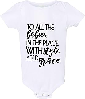 Freedomtees To All The Babies Funny Baby Gift Rap Lyrics Style and Grace Unisex Bodysuit shirt Gangster Baby