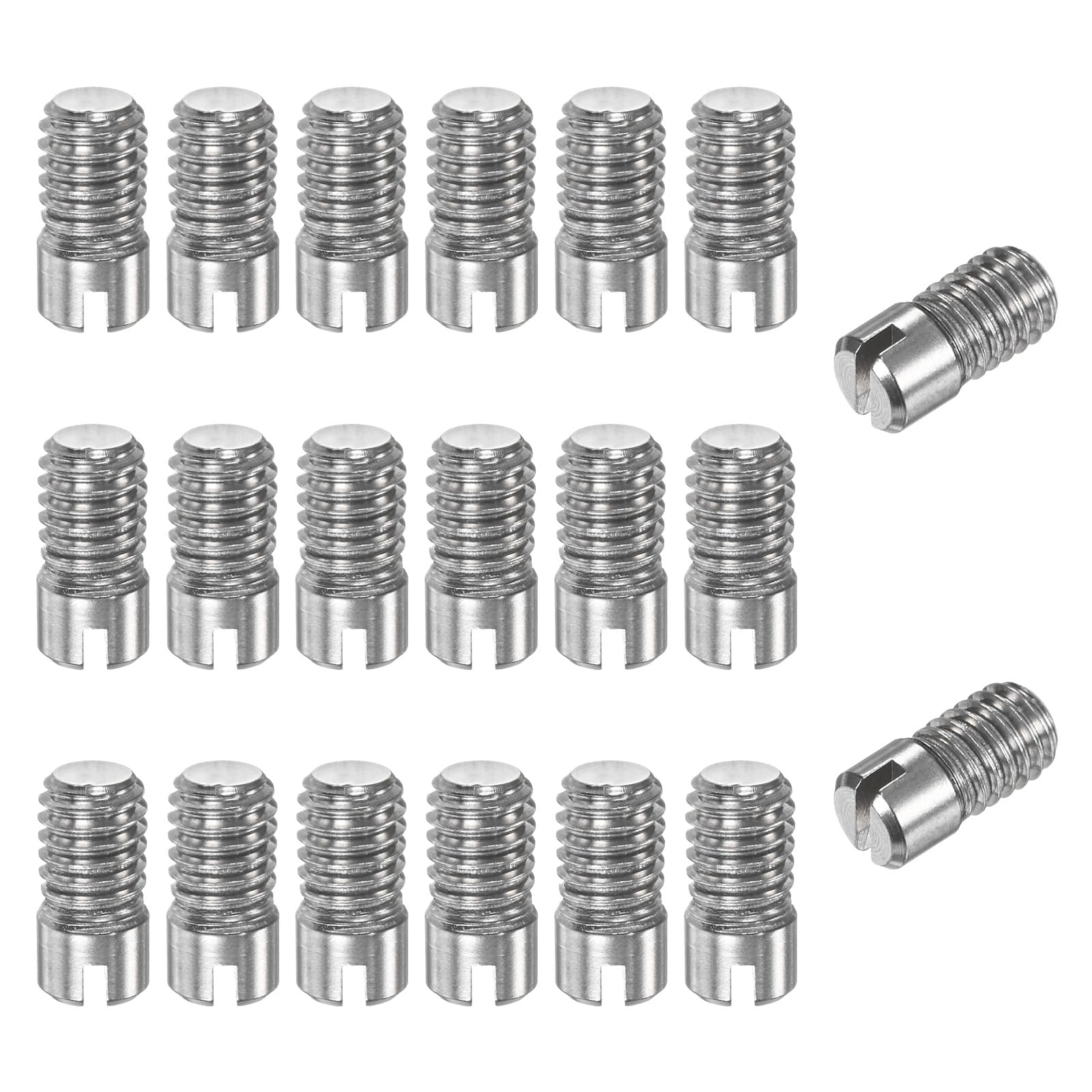 M METERXITY 20-Pack M6 x 12mm Slotted Cylindrical Pin Dowel