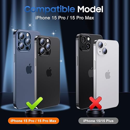 Miniatura 591 de UniqueMe [Paquete de 3 protectores de lente de cámara compatibles con iPhone 14 Pro Max/iPhone 14 Pro, vidrio templado, [compatible con fundas]