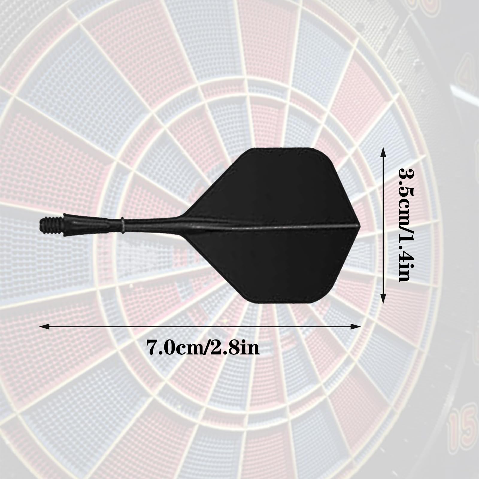 Accessori Per Freccette - Set 12 Pezzi Aste E Alette In Plastica Con Affilatore, Compatibile 2BA - Foto 10