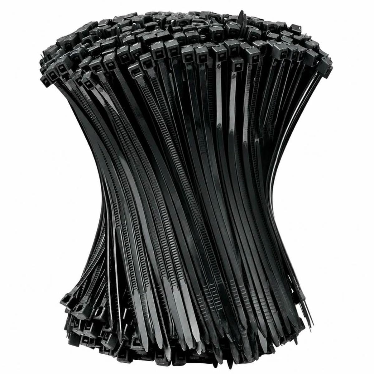 Bsguz Black-3X100mm 100 Self-Locking Nylon Tie Black Fastening Strap Cable-Tie-Set Cable Zip Tie Fastening Ring Zip Wraps Strap Tie-100