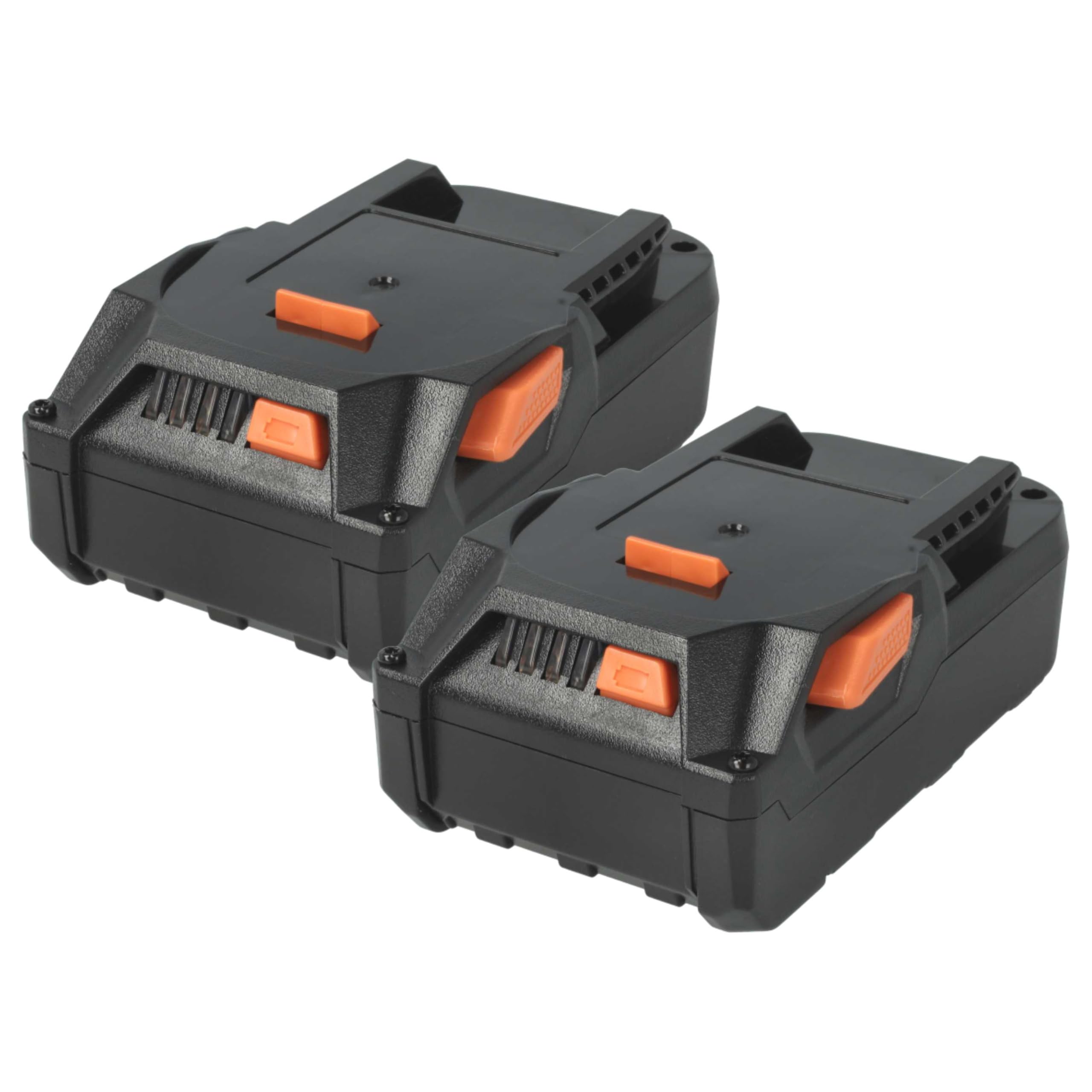 vhbw 2x batteria compatibile con AEG BEX18-​125-​0, BBH18 Li-​302C, BBH18-​0, BEX18-​125, BBH 18 Li-​402C utensile elettrico (1500 mAh, Li-​Ion, 18 V)