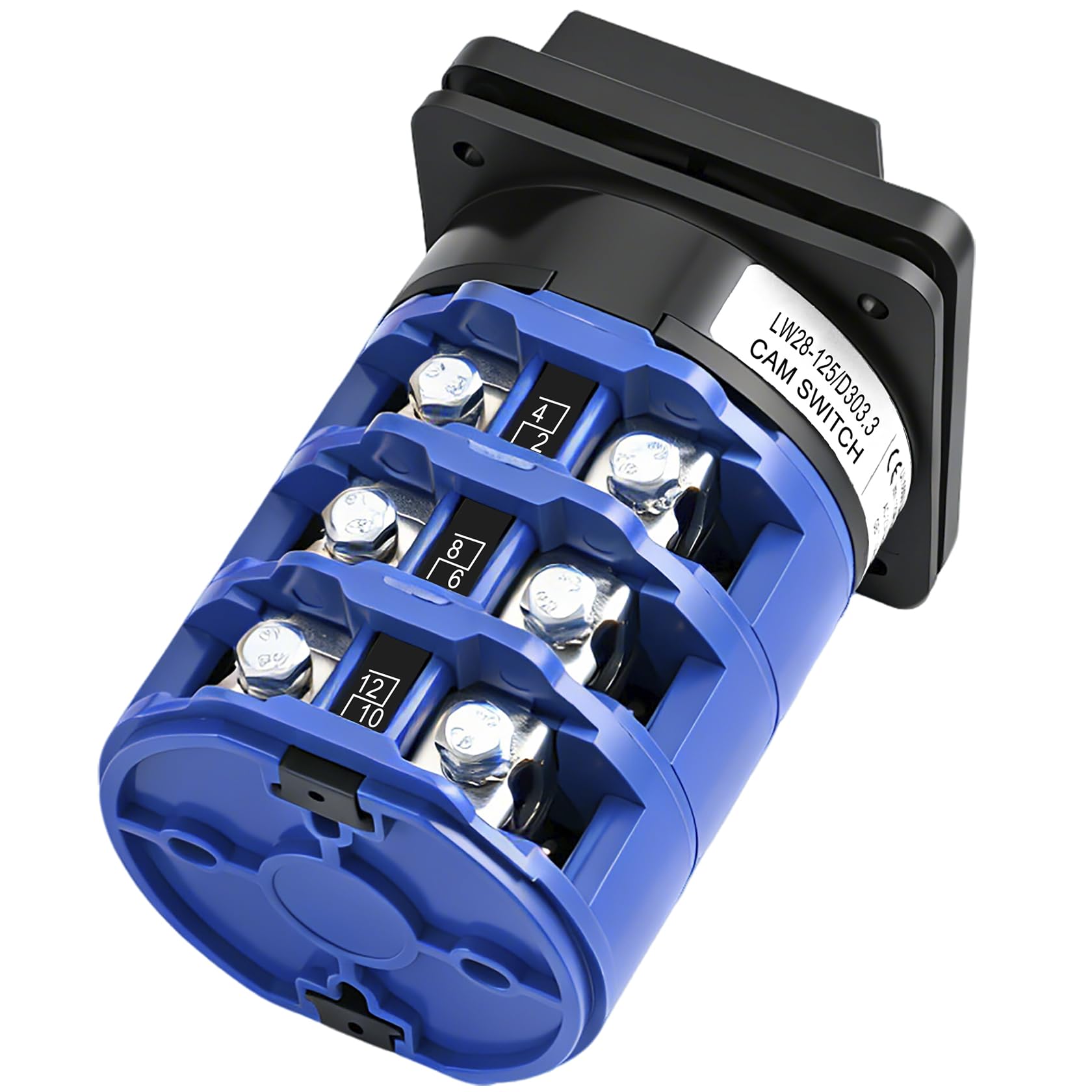 Heschen Interruttore a camme rotativo 125A 660VAC ON/OFF/ON 3 posizioni 3 fasi