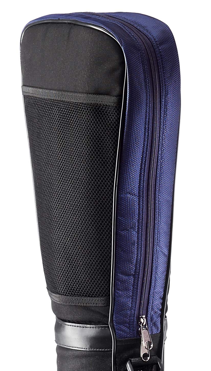 Killagolf©-Tees Free - Bolsa de golf, funda para lápices y bolsa de viaje, con cubierta protectora integrada y bolsillo exterior, para hasta 8 raquetas, 1 pack de Killagolf©-Tees Free (azul marino)