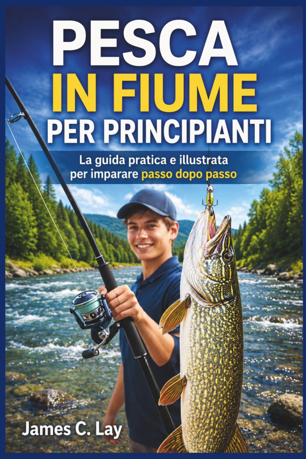 PESCA IN FIUME PER PRINCIPIANTI: La guida pratica e illustrata per imparare passo dopo passo