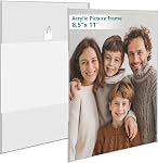 Bluesun 8x10 Cadre d'image ensemble de 2 pack Cadre d'image acrylique - transparent 8x10 Cadre photo mural suspendu verticale, sans cadre cadre clair divers style décoratif