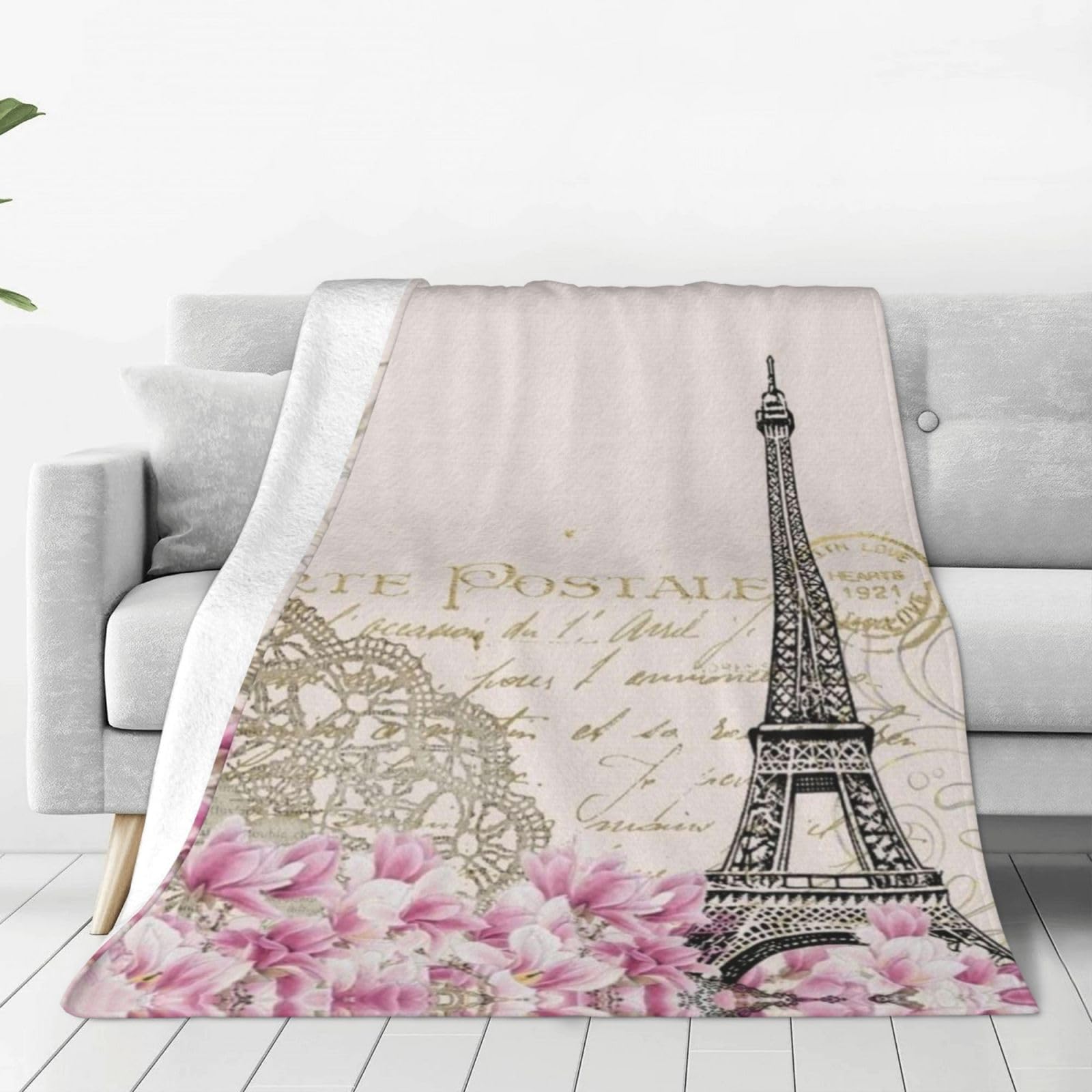 Couverture d'automne Paris romantique pour réchauffer vos soirées sur le canapé