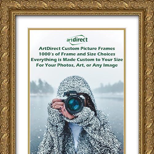 ArtDirect Portarretratos de madera ornamentada dorada con paspartĂş doble para imagen de 10 x 16 pulgadas con paspartĂş doble o imagen de 14 x 20 ArtDirect Portarretratos de madera ornamentada dorada con paspartĂş doble para imagen de 10 x 16 pulgadas con paspartĂş doble o imagen de 14 x 20