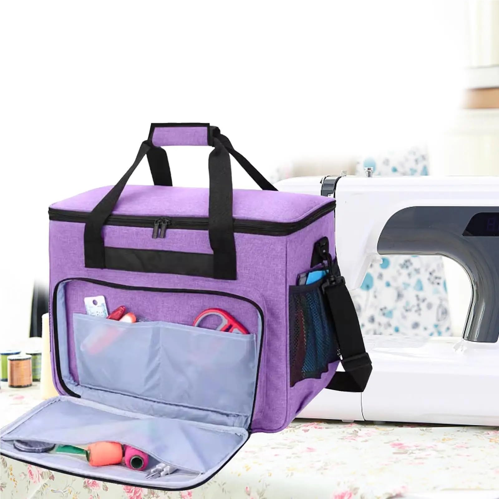 Scatola da cucito Custodia for macchina cucire Borsa for for attrezzi viaggio all'aperto