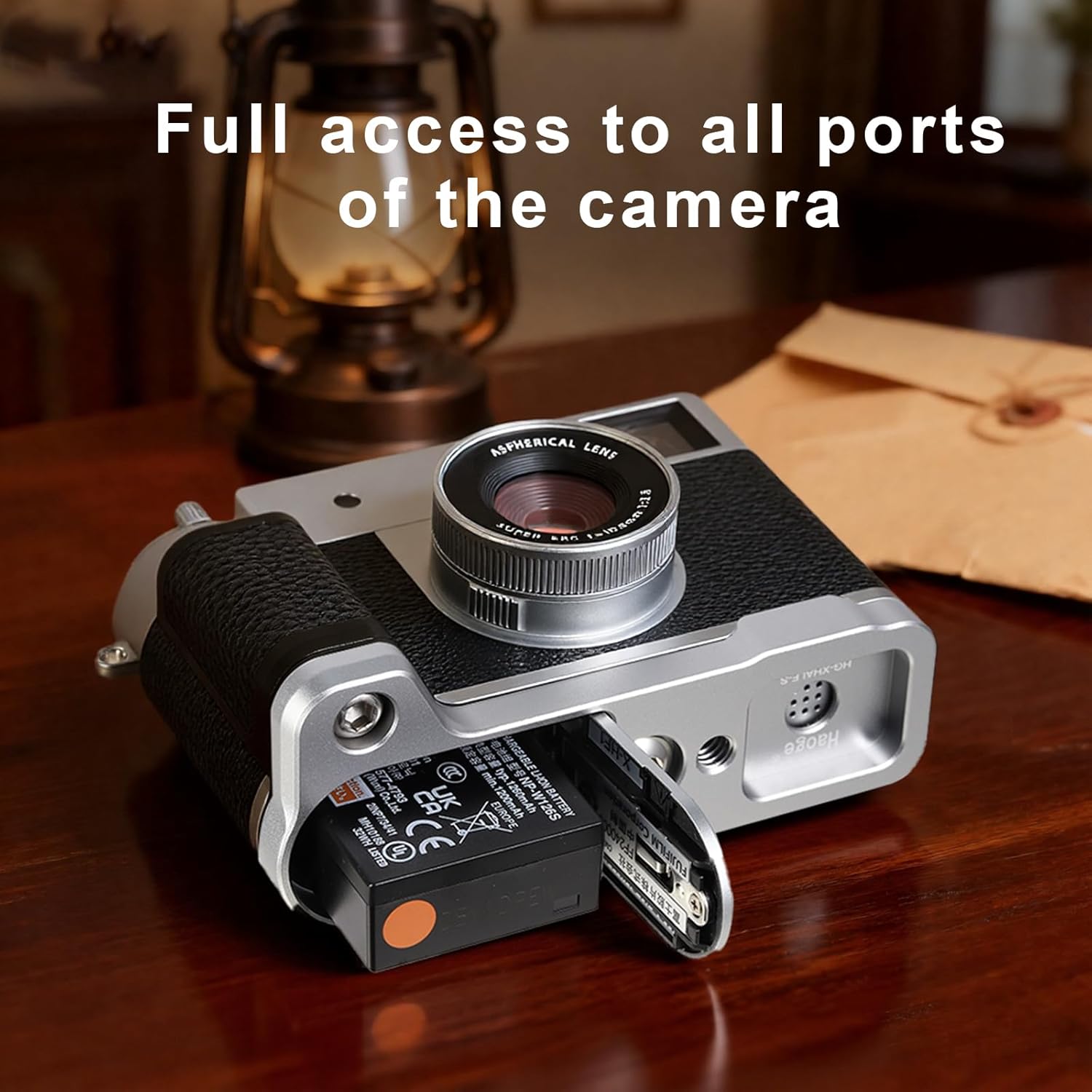 Haoge Handle HandGrip for Fujifilm x Half Camera Body Accessories L-Shape Grip Bracket Plate HG-XHALF-S