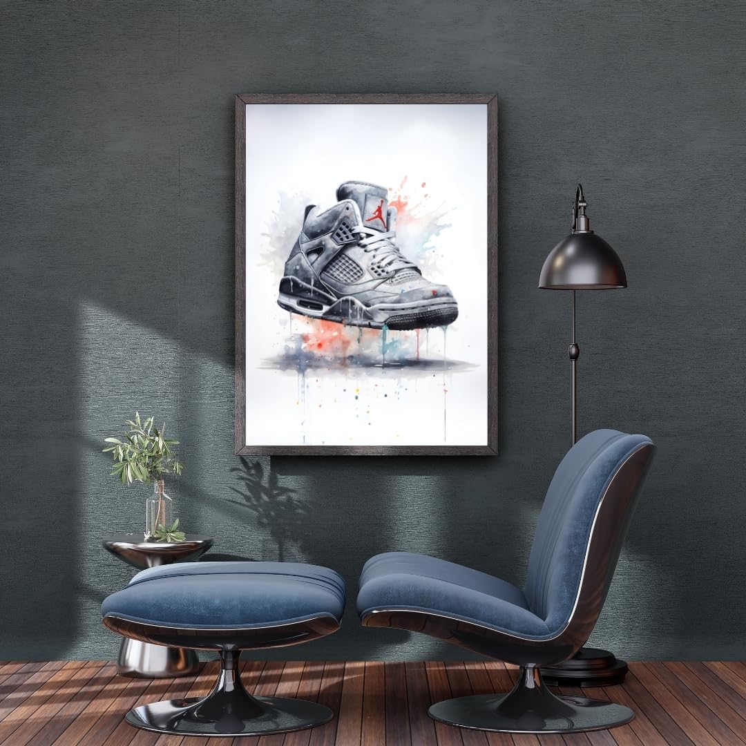 Amazon.com: TFH Art Design - Air Jordan Five Sneakers Wall