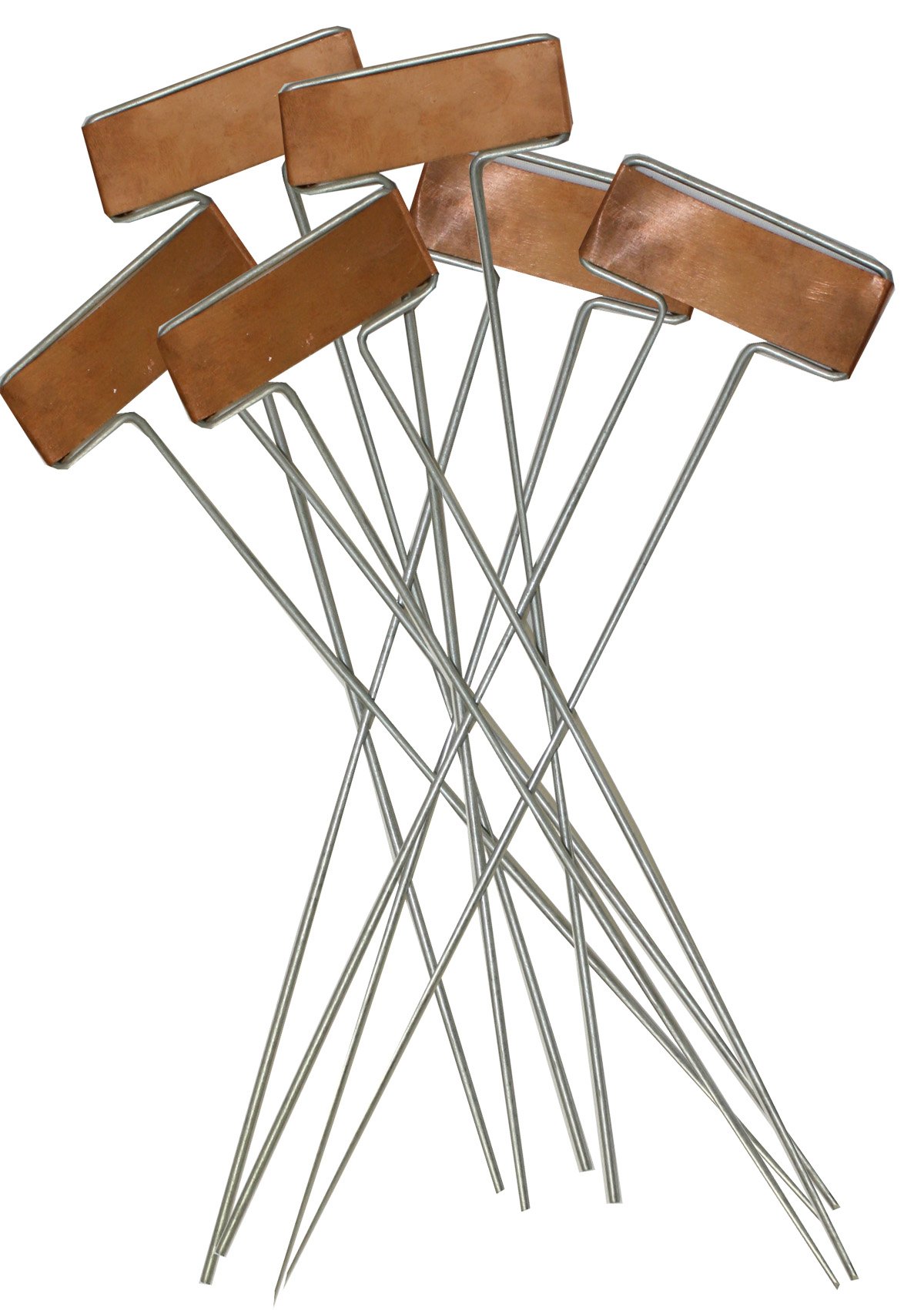 Midwest Gloves and Gear 15C2-EA-AZ-6 6-Pack Metal Garden Markers with Black Pencil