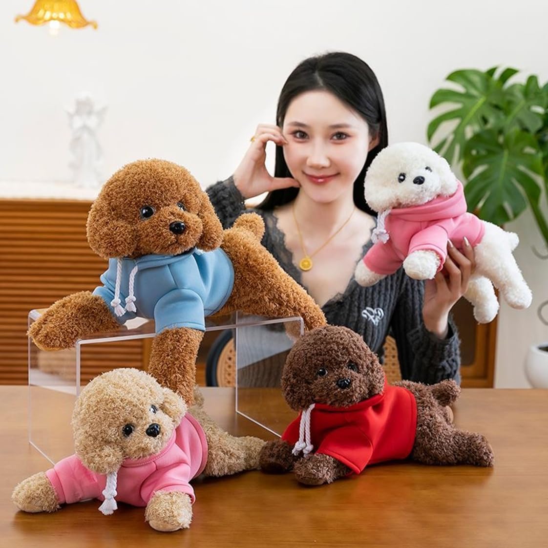 Amazon.co.jp: ぬいぐるみ プードル 犬 リアル 本物そっくり かわいい