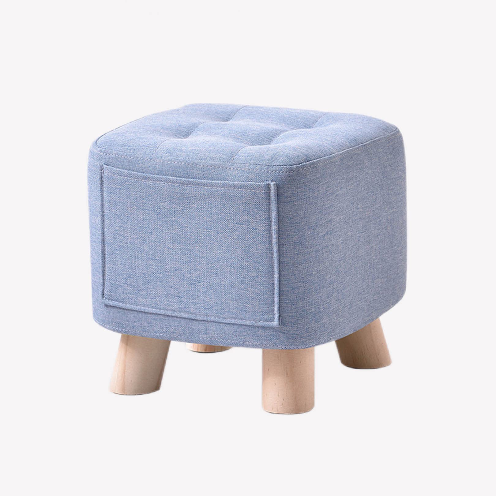 Pouf confortable pour salon avec repose-pieds amovible