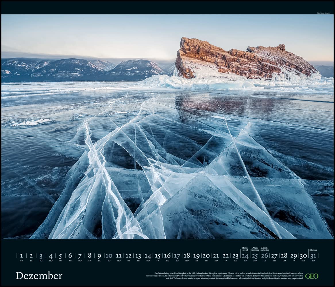 GEO Edition: Kräfte der Natur 2023 - Wand-Kalender - Poster-Kalender - 70x60