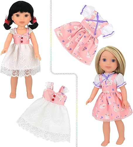 Miniatura 3 de SOTOGO 11 conjuntos de ropa de muñeca americana Wellie trajes de trajes de pijama, trajes de baño, ropa de muñeca de los deseadores de niñas para