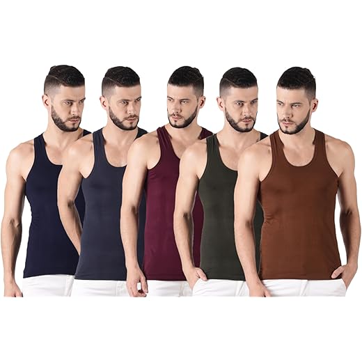 Dollar Lehar Men Combed Cotton Vest