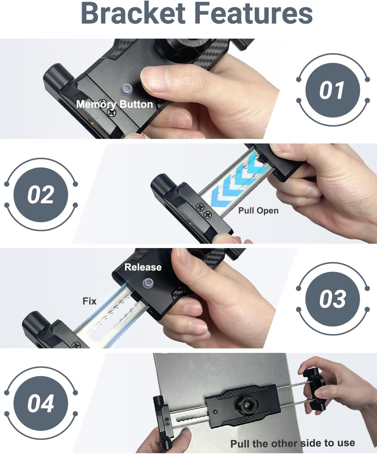 Metal Kitchen Tablet Stand, Fit for 6.1-15.6" Devices, Magic Long Arm Mount for Cabinet, Desk, Table, with 360° Foldable Rotation Aluminum Holder, Compatible with iPad Pro/Air/Mini, Galaxy Tab