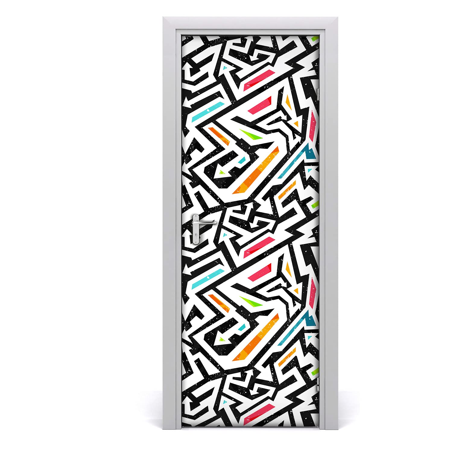 Papier peint sur la porte mural étiquette étanche de décoration d'intérieur ado