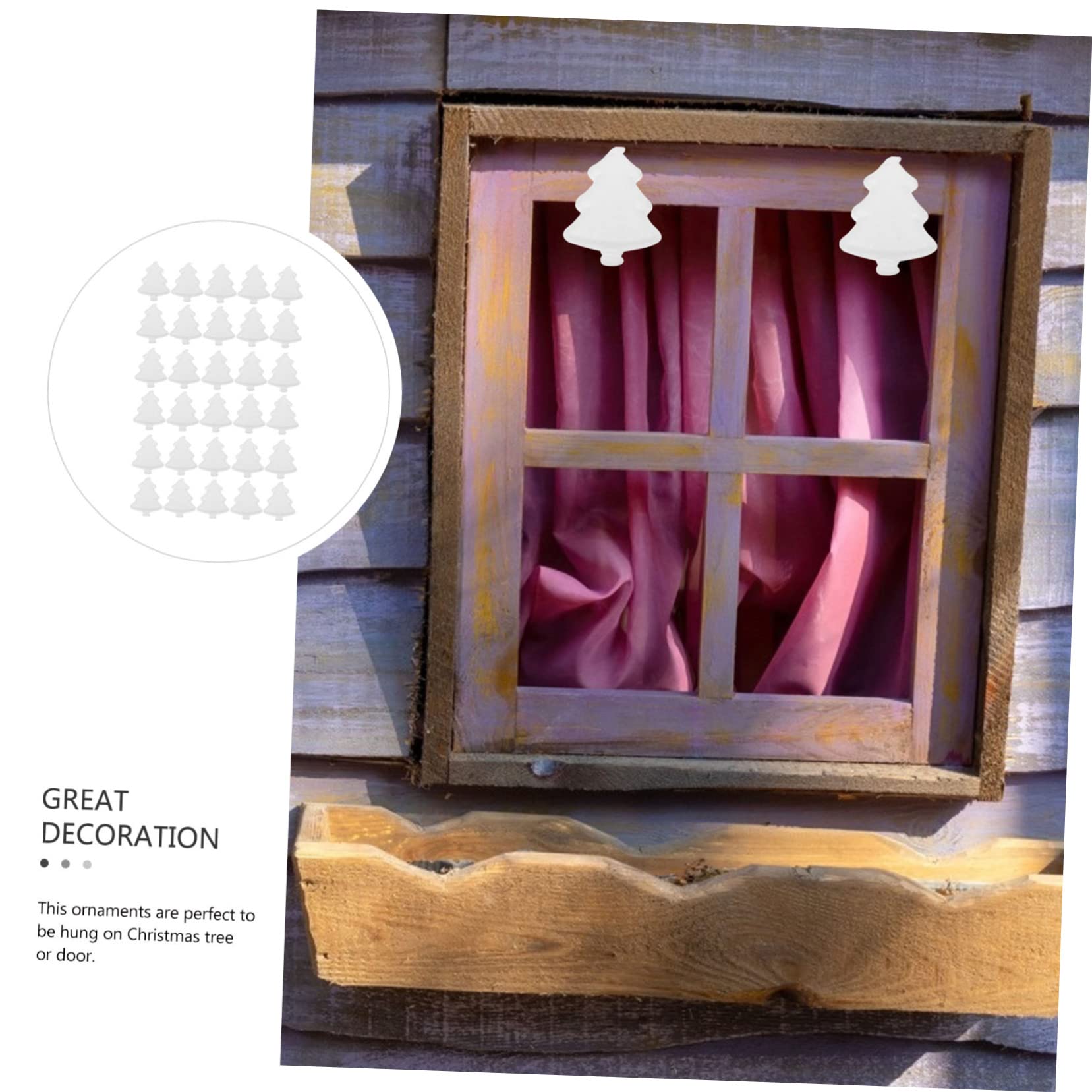 Alipis 6 Set Albero Pop-up in Schiuma Forniture Per Feste Di Natale Ciondolo A Forma Di Albero Decorazione Decorazioni Ornamenti Arredamento Ciondoli Natalizi Bianca 30 Pezzi * 6