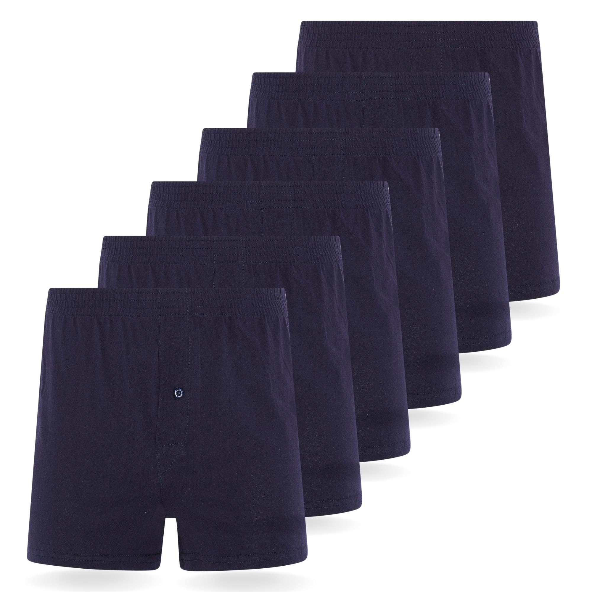 FM London Calzoncillos sueltos (pack de 6) para hombre - Algodón suave, transpirable, ajuste cómodo
