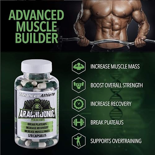 Miniatura 2 de Suplemento de ácido araquidónico para atletas mejorados, suplemento muscular y de fuerza para aumentar la masa muscular y mejorar la recuperación