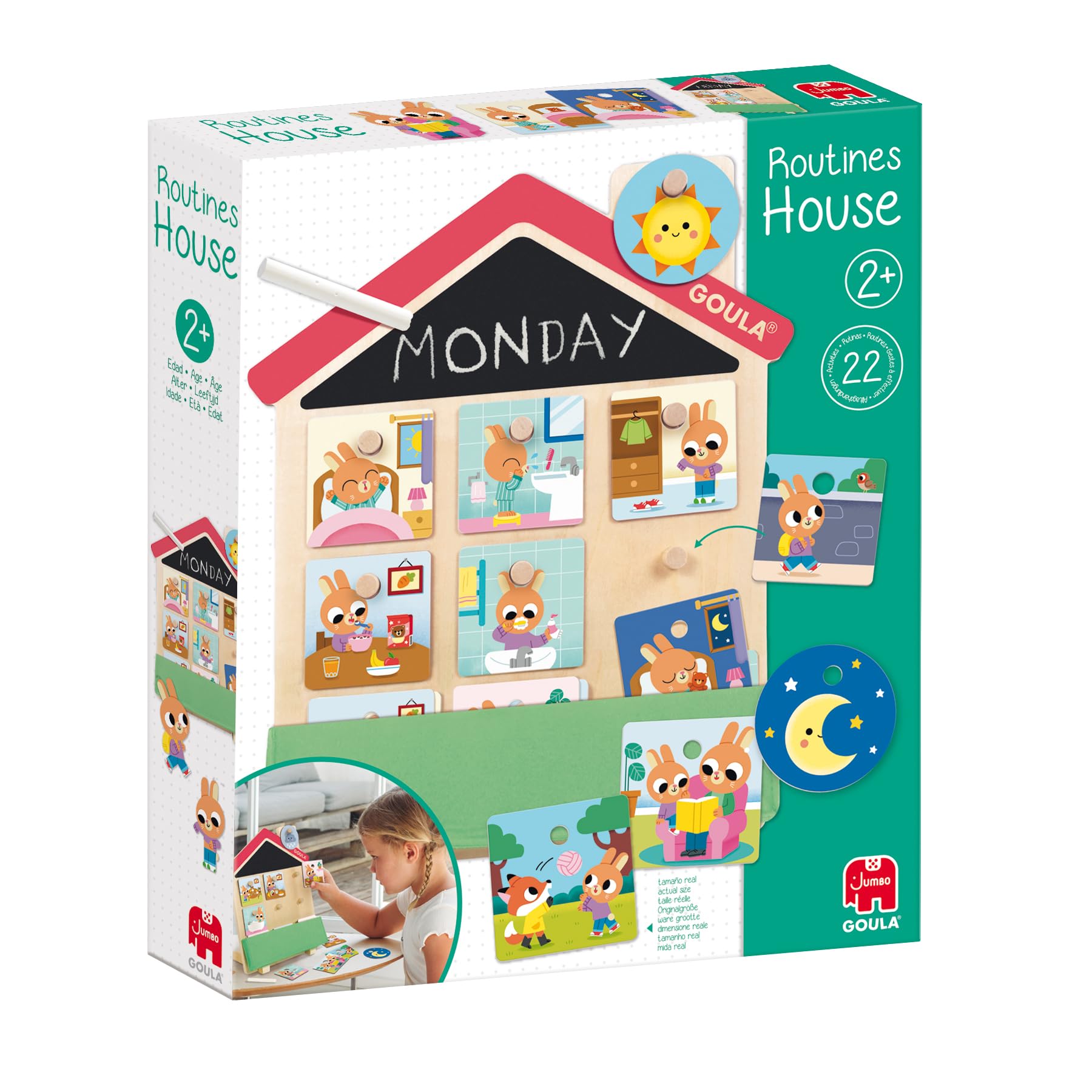 Jumbo Goula - Routine giornaliere, Materiale didattico Bambini +2 Anni