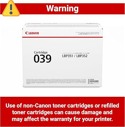 Miniatura 4 de Canon Cartucho de tóner negro 039 original compatible con LBP351dn, LBP352dn