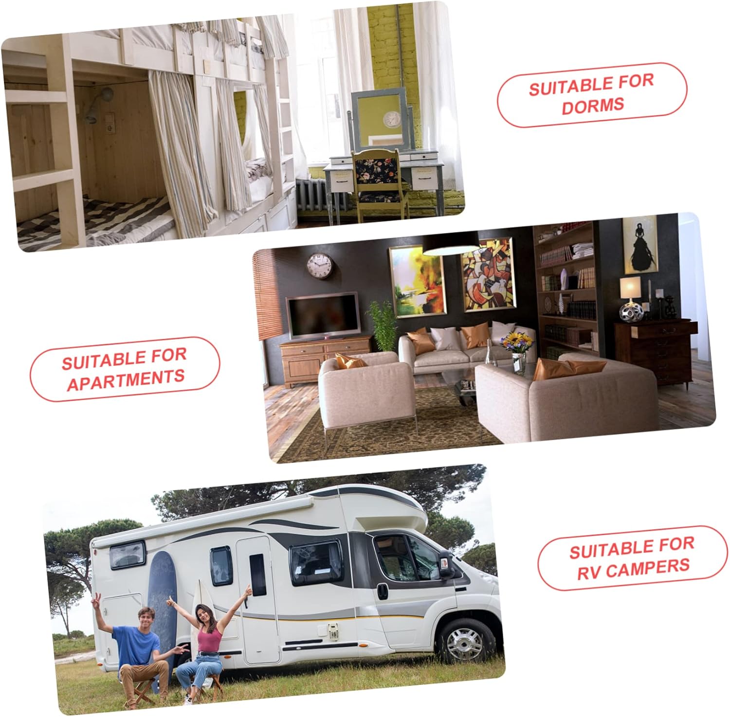 Ciieeo 2pcs Microwave Cooker Compact Kitchen Steamer for -boiled Made from and Easy to Use and Portable for Travel Camping