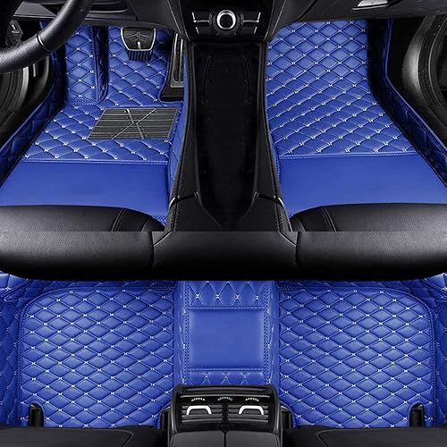 Alfombrillas de diamante compatibles con Nissan NP300 2005-2016, tapetes de cuero delanteros y traseros para automóvil, tapetes resistentes para