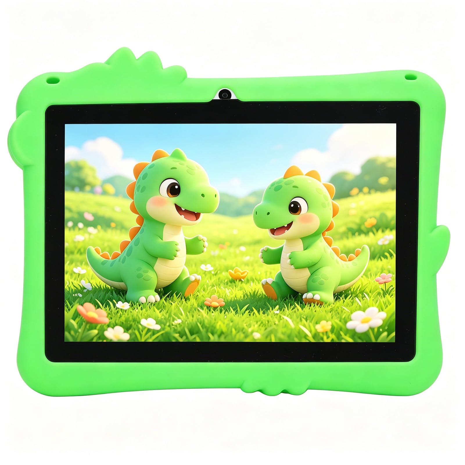 Karlak Tablet per Ragazzi Tablet per Ragazzi Apprendimento Bambini Schermo HD da 8 Pollici 2 GB 16 GB Doppia Fotocamera Supporto Regolabile Custodia Antiurt (Verde)