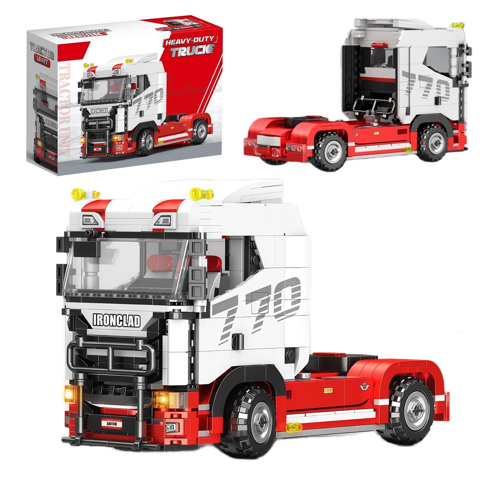 SymGrpu Heavy-Duty Truck Building Blocks Set for Adults, 871 Pieces European Truck Model Toy, Engineering Vehicle Construction Bricks Kit, Home Office Decor Gift — image 1