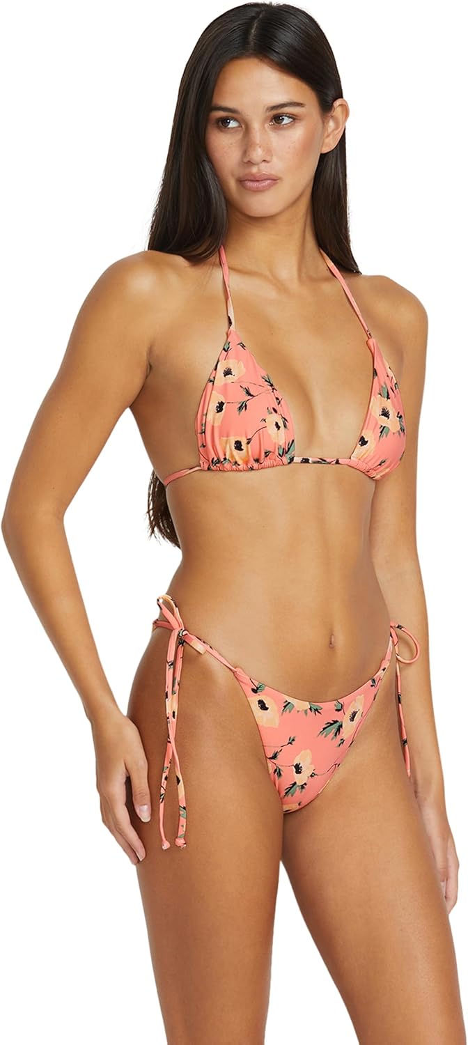 Volcom Women's Call Me Big Poppy Teeny Bikini Bottom – Low-Rise Tie-Side Swim Bottom with Minimal Coverage - Image 3