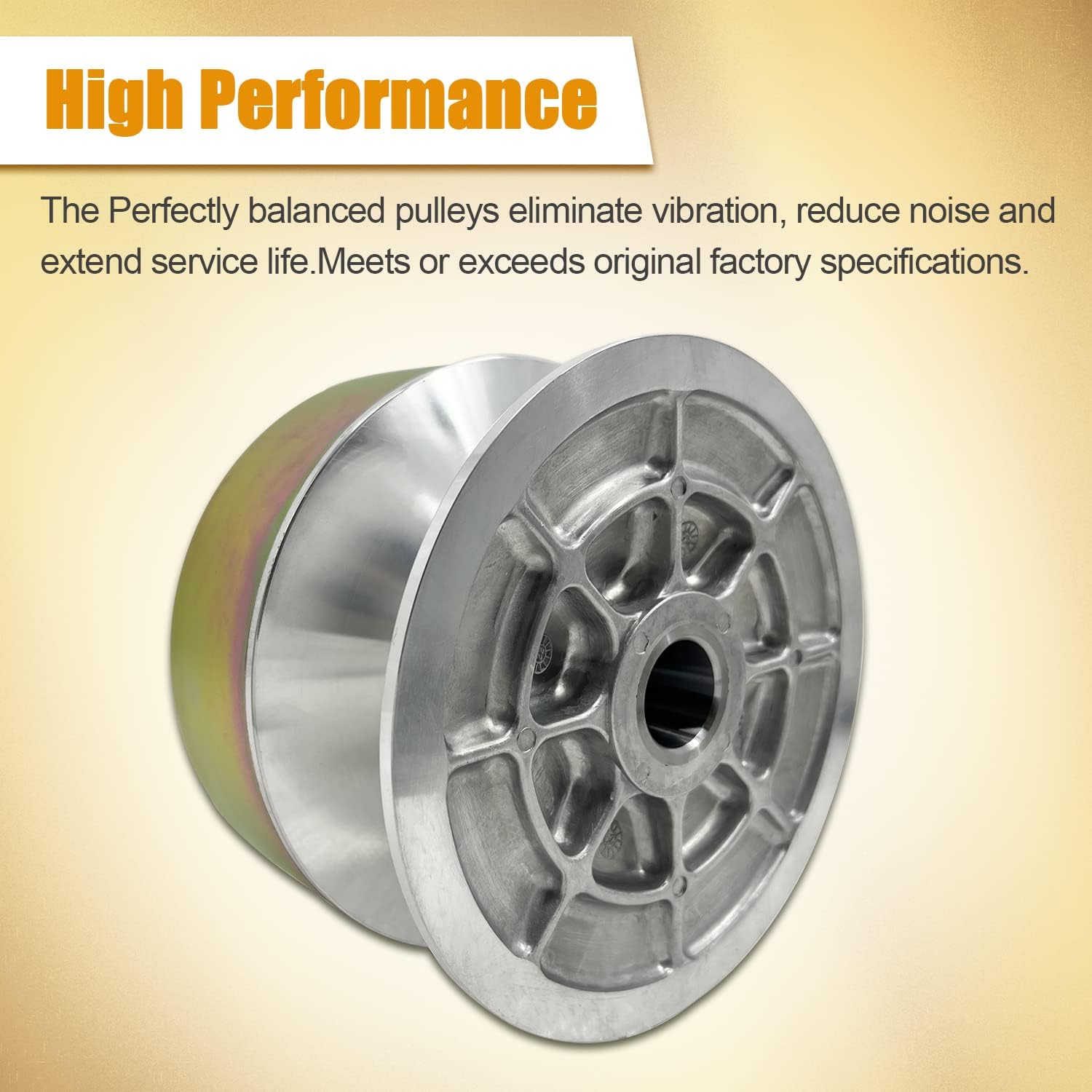 AM140985 Primary Clutch Fit for John Deere Gator 4X2; Trail Gator 4X2; Diesel Gator; Worksite Gator; 1200A Bunker and Field Vehicle, Replaces AM128794 AM141005