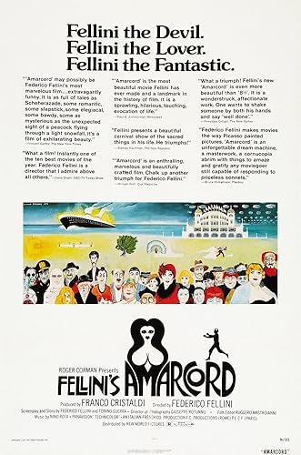 Posterazzi Amarcord Us 1973 Movie Masterprint - PĂłster (24 x 36) Posterazzi Amarcord Us 1973 Movie Masterprint - PĂłster (24 x 36)