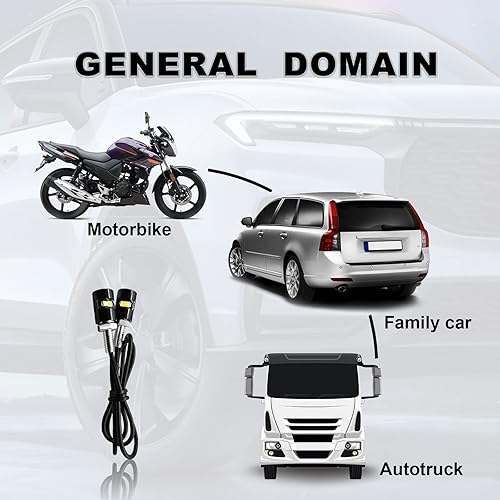 Miniatura 7 de 2 luces para matrícula, súper brillante de 12 V, bombilla LED blanca de tornillo de matrícula, resistente al agua, bombilla LED de aluminio negro,