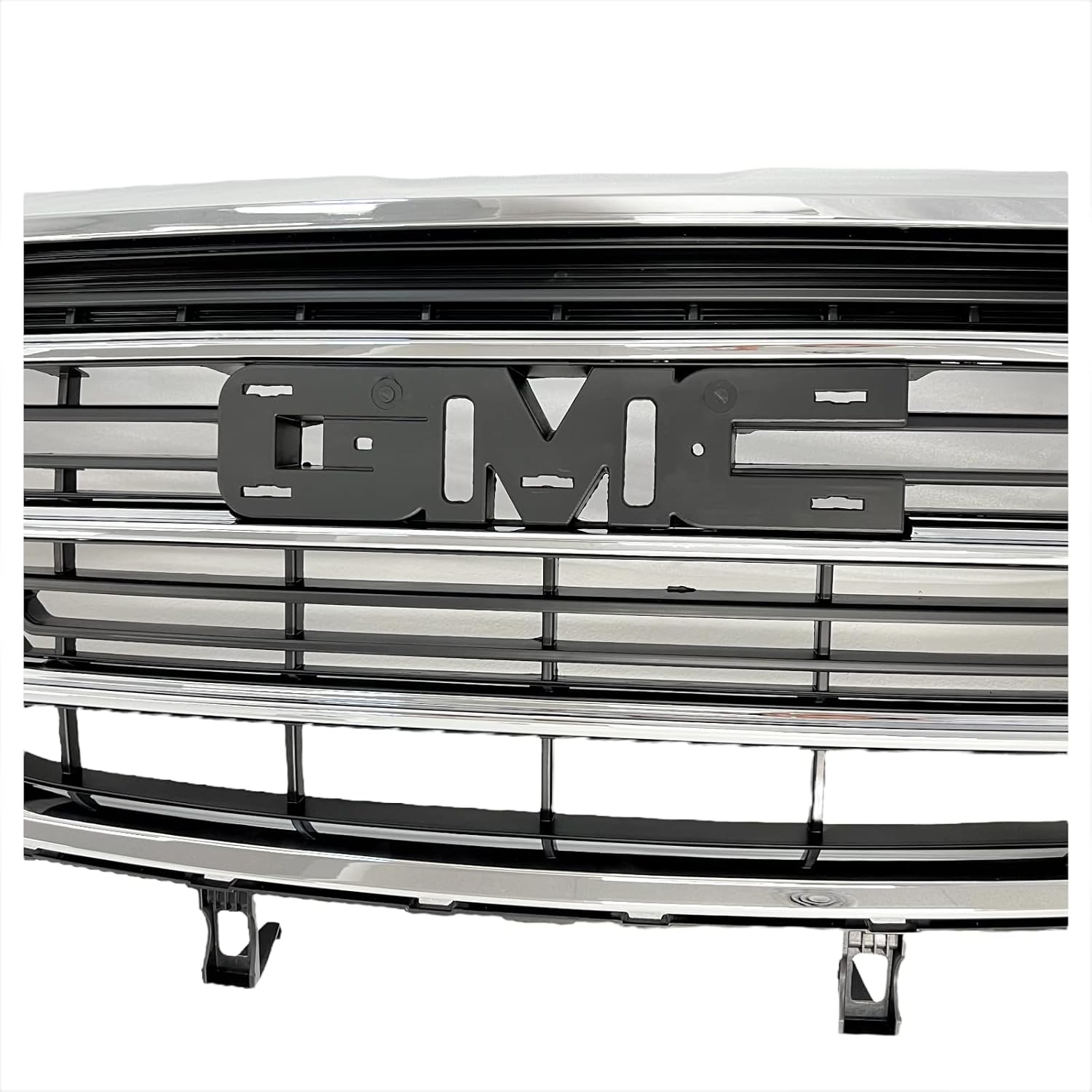 Front Upper Bumper Grille Compatible with 2018 2019 2020 2021 GMC Terrain SLT,SLE Chrome Bumper Grille Assembly